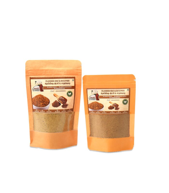 Flaxseed Idly & Rice Podi